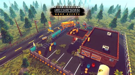 surroundead survival game assets modular buildings with