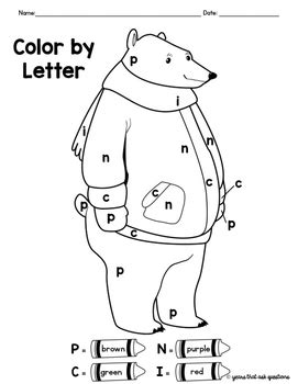 winter activity color  letter coloring pages   designer teacher