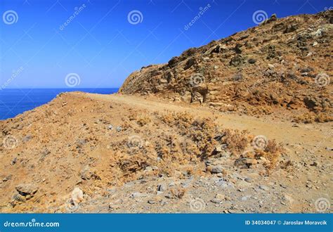 desert  crete stock image image  crete island rock