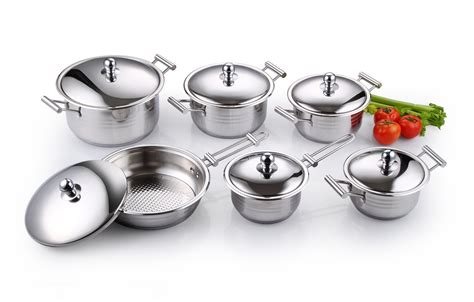 high quality stainless steel cookware set pcs kitchenware china