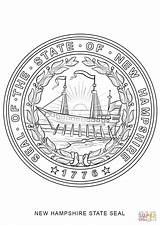 Coloring Hampshire Seal State Pages Printable Through 1020 15kb 1440px Puzzle sketch template
