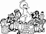 Sesame Street Coloring Pages Characters Muppets Gang Drawing Printable Bert Sheet Rosita Color Printables Drawings Getcolorings Getdrawings Nice Print Paintingvalley sketch template