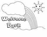 Welcome Coloring Back Pages Print School Printable Sheets Kids Cards Mom Daddy Template Choose Board Freecoloring sketch template