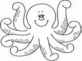 Octopus Clipart Outline Clip Cartoon Drawing Template Coloring Colouring Printable Transparent Pencil Cliparts Getdrawings Clipground Library Webstockreview sketch template