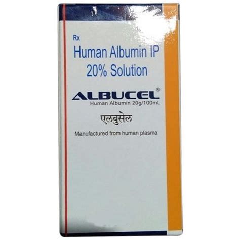 albucel 20 human albumin ip solution injection rs 3600 box id