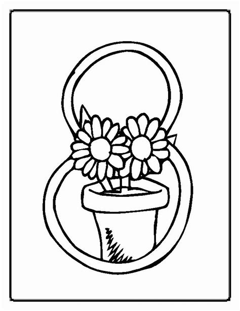 flower pot coloring pages  coloring pages  kids