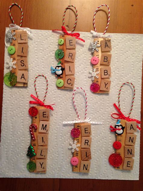scrabble ornaments another idea taken from pinterest christmas
