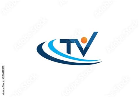 tv logo design stock image  royalty  vector files  fotolia