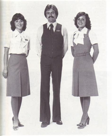 Airlines Past And Present Wardair Flight Attendant Uniforms