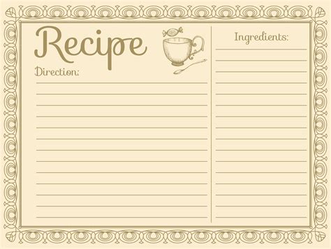 printable recipe cards printable word searches