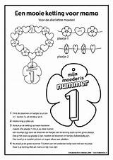 Moederdag Ketting Frokkie Lola Knutselen Moeder Vaderdag Kleurplaten Frokkieenlola Afkomstig Paddestoel Stippen sketch template