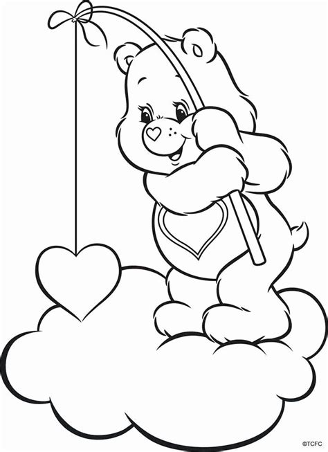 care bear coloring book inspirational   images  care bears