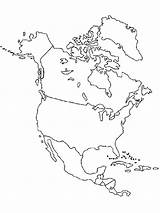 America North Map Coloring Pages Printable South Usa Blank Outline Drawing Color American Continent Print Continents Kindergarten Getcolorings Getdrawings Pdf sketch template