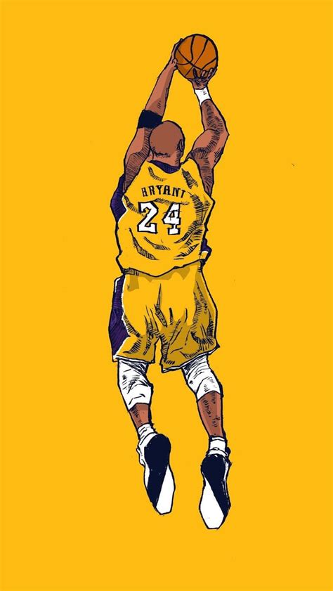 kobe bryant cartoon dunk wallpaper wallpaperscom