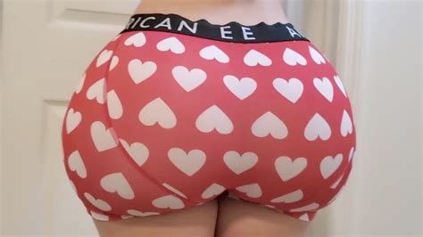 Thick Uber Sexy Backside Adoring Assjob In Pinkish Heart Boxer Trunks