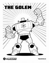Golem Coloring Sheet Minecraft Pages Snow Mobile Specialists Template Walter Luke sketch template