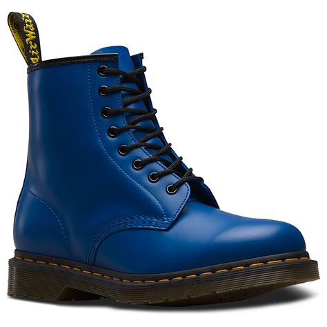 dr martens  colour pop retro smooth boots  blue