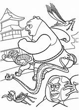 Panda Kung Fu Coloring Po Friends Enemy Run After Kidsplaycolor Pages Gemt Fra sketch template