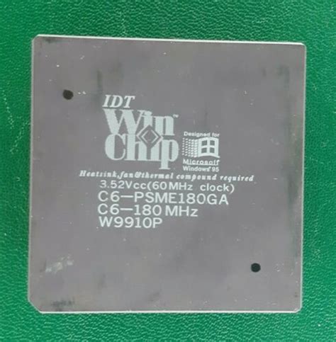 1x vintage ceramic cpu for gold scrap recovery idt win chip 1997