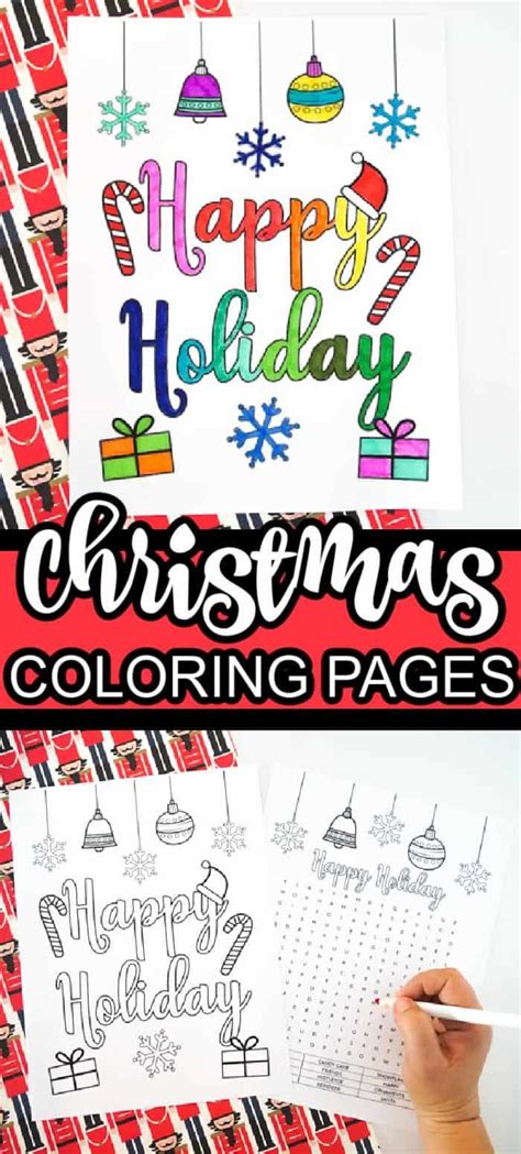 printable happy holiday coloring pages christmas coloring pages printable christmas