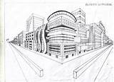 Perspective Point Drawing Two Plan Drawings Lesson School Pt Building City Projects Draw перспектива Foundation Linear Architecture Ca Grade архитектурные sketch template