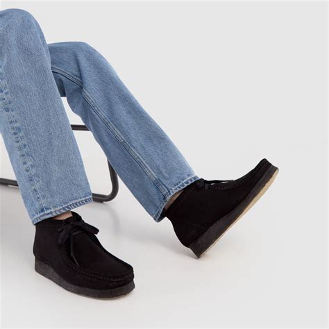 womens black clarks originals original wallabee boots schuh