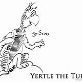 Yertle Seuss sketch template
