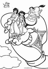 Aladdin Coloring Pages Disney Printable Kids Lamp Jasmine Detailed Magic Genie Cool2bkids Abu Jafar Color Print Getcolorings Princess Sheets Choose sketch template