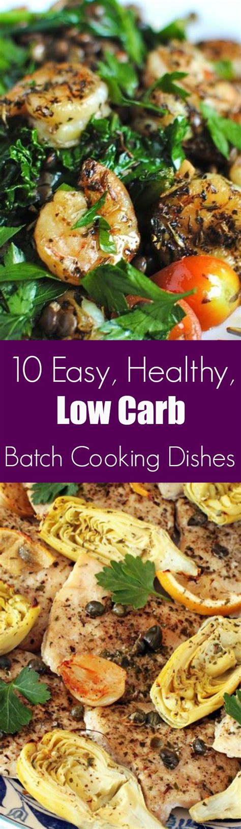 easy healthy tasty batch cooking dishes    carb diet