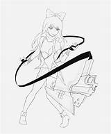 Rwby Pages Coloring Blake Character Template Chibi sketch template