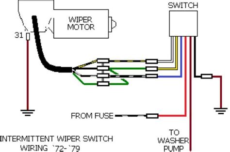 wiper motor  switch diagram