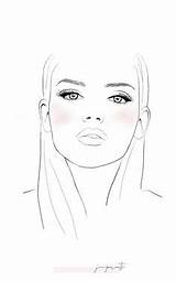 Do Twarz Makijażu Rysunek Makijaż Twarzy Charts Face Szablony Tracy Turnbull Benefit Cosmetics Rysowanie Kolorowanki sketch template