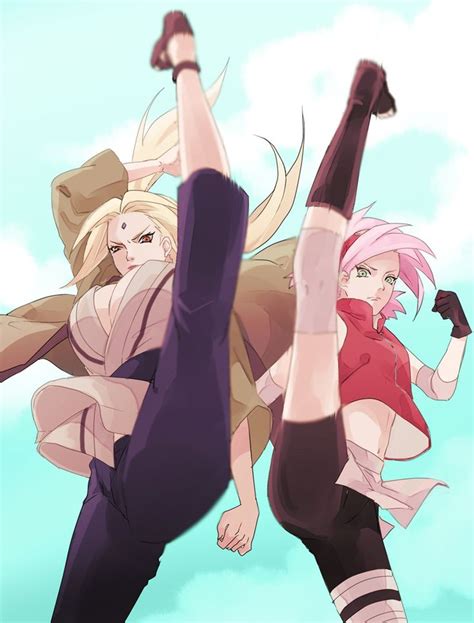Strong Females Of Naruto Shippuden Senju Tsunade And Haruno Sakura