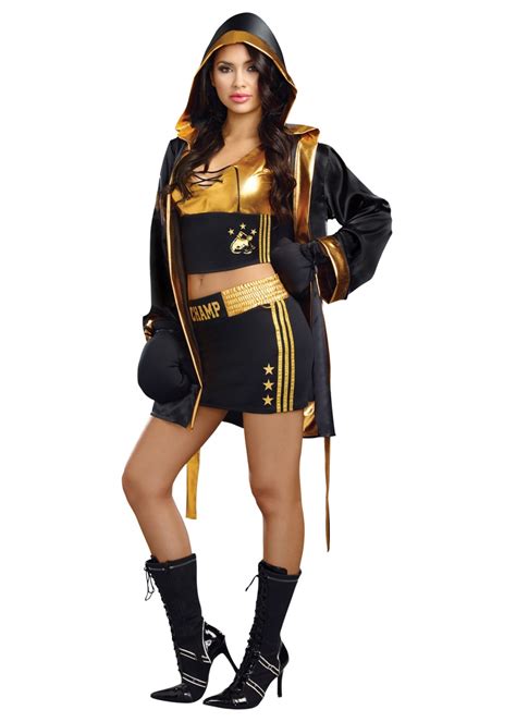 world champion female boxer costume sports costumes