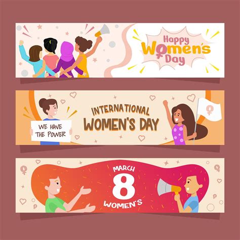 international womens day banner  vector art  vecteezy