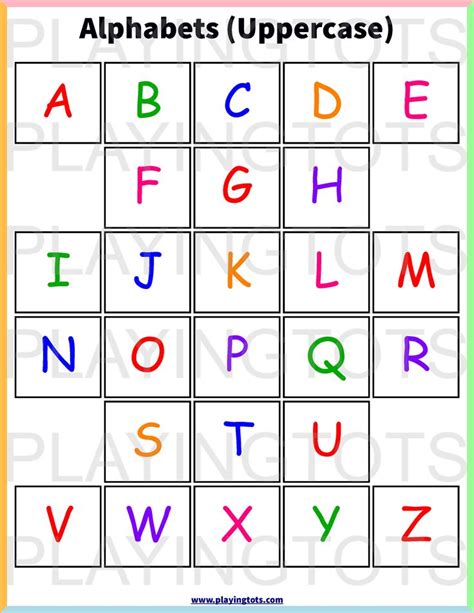 printable  toddlers  preschoolers alphabet chart printable abc