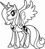 Pony Little Coloring Pages Printable Drodd Via Princess sketch template
