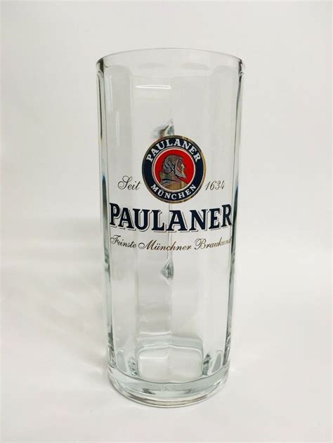 Paulaner Munich German Bavarian Beer Glass Stein Mug 0 5 Liter