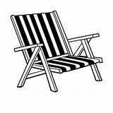 Chair Beach Clipart Drawing Lawn Coloring Adirondack Chairs Deck Clip Line Pages Silhouette Cliparts Patio Umbrella Deckchairs Collection Lounge Rocking sketch template