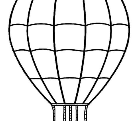 hot air balloon drawing template    clipartmag