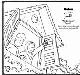 Mewarnai Islami Muslim Belajar Sukses sketch template