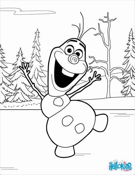 olaf coloring pages hellokidscom