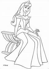 Coloring Pages Disney Princess Princesses Printable Aurora sketch template