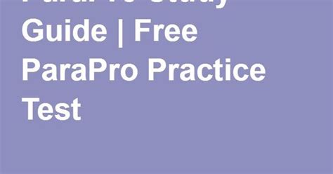 parapro study guide  parapro practice test paraprofessional