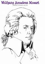 Coloring Pages Mozart sketch template