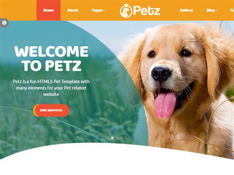 pet website templates   premium  website templates