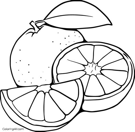 orange coloring pages coloringall