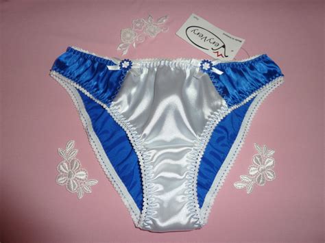 Sexy Hipster Style Shiny Satin Panties Knickers White