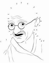 Gandhi Jayanti Kids Drawing Choose Board Coloring Pages School Children sketch template