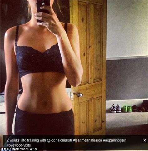 Millie Mackintosh Tweet Snap Showing Off Her Incredible Flat Stomach
